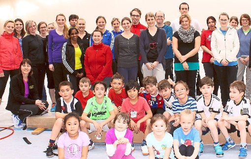 Über 30 Lehrkräfte kamen nach Bräunlingen in die Sporthalle zur Fortbildung Sport.  Foto: D. Maier Foto: Schwarzwälder-Bote