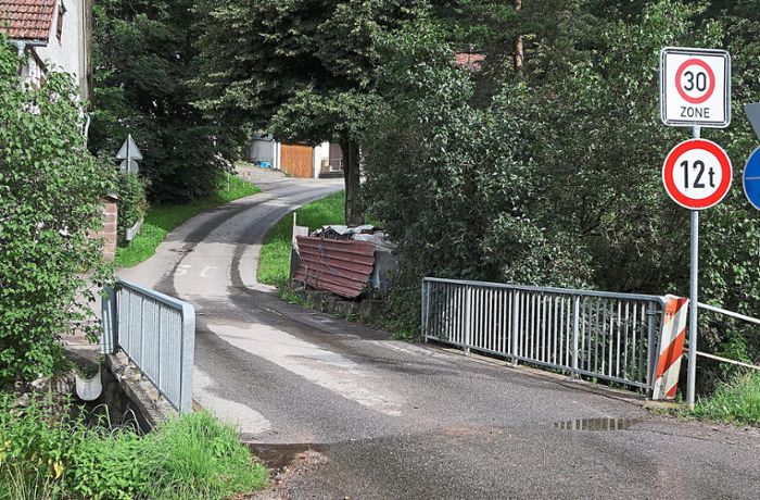 Etat für Burgberg: Sanierung der Brücke über den Hörnlebach soll jetzt klappen