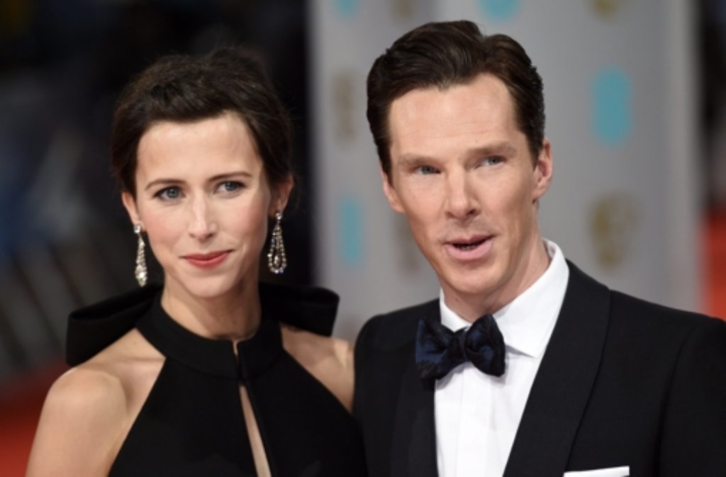 Benedict Cumberbatch kam mit seiner schwangeren Verlobten Sophie Hunter zu den Baftas.