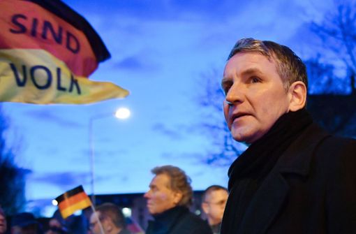 Ein Bündnis richtet sich gegen Björn Höcke. Foto: dpa/Martin Schutt