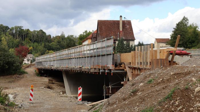 Neckarbrücke bei Fischingen wird erst 2023 fertig