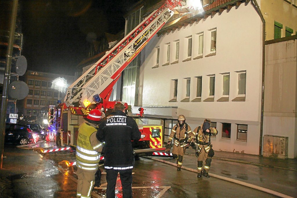 Im Haus der Schwenninger Sichtbar ist in der Nacht zum Sonntag ein Brand ausgebrochen. Die rund 150 Gäste konnten sich selbst in Sicherheit bringen.