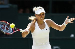 Sabine Lisicki (Foto) verpasst wie Angelique Kerber das Halbfinale von Wimbledon. Foto: dpa