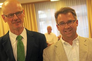 Auf Siegfried Kauder (links) folgt Leo Grimm als Präsident beim FC 08 Villingen. Foto: Heinig