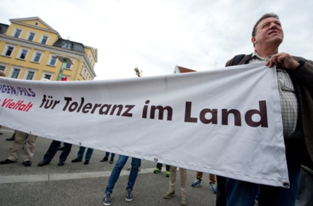 In Göppingen gab es eine Demo gegen Rechtsextremismus.