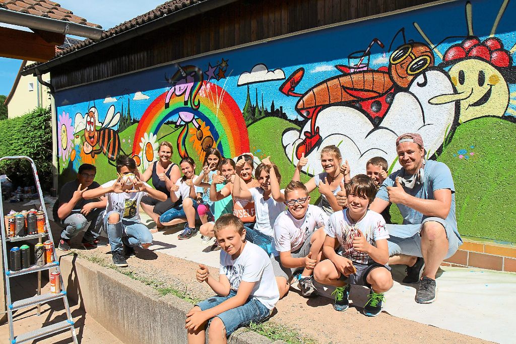 Löffingen: Graffiti-Workshop hinterlässt Spuren