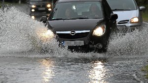 Überschwemmung: Mehrere Straßen betroffen