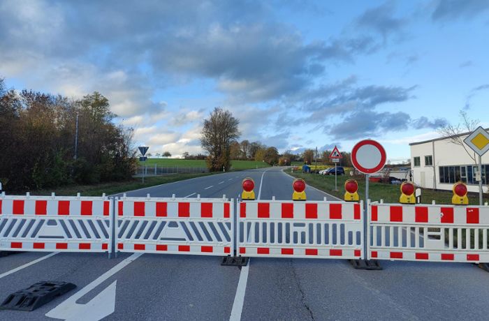 Plötzlich geht Fahrt nicht weiter: Deswegen ist die Straße zwischen Bochingen und Wittershausen gesperrt