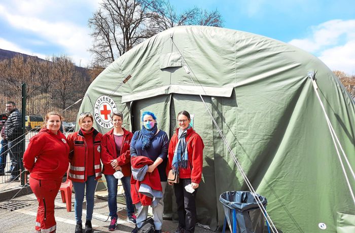 Hilfe aus Bad Liebenzell: An der slowakischen Grenze für Ukraine-Flüchtlinge im Einsatz