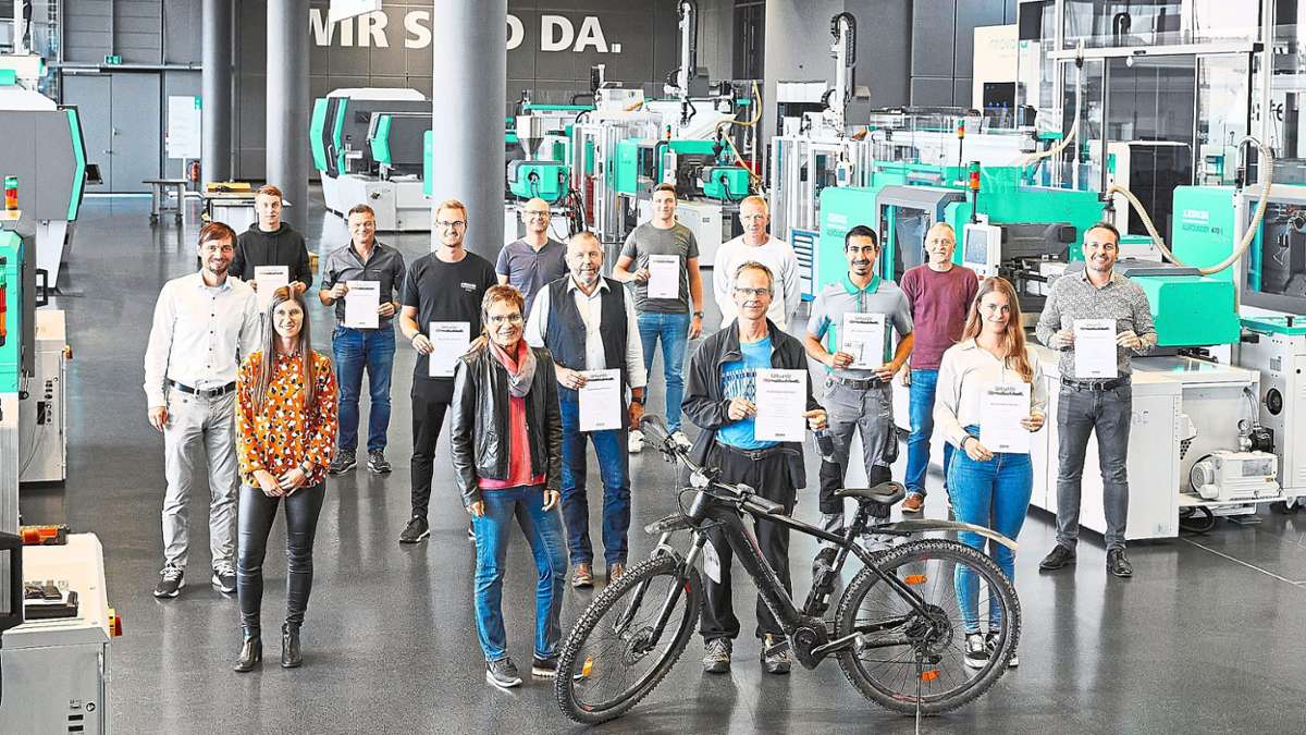 Viel frische Luft vorm Start in den Arbeitstag: Arburg in Loßburg ehrt fließige Radfahrer