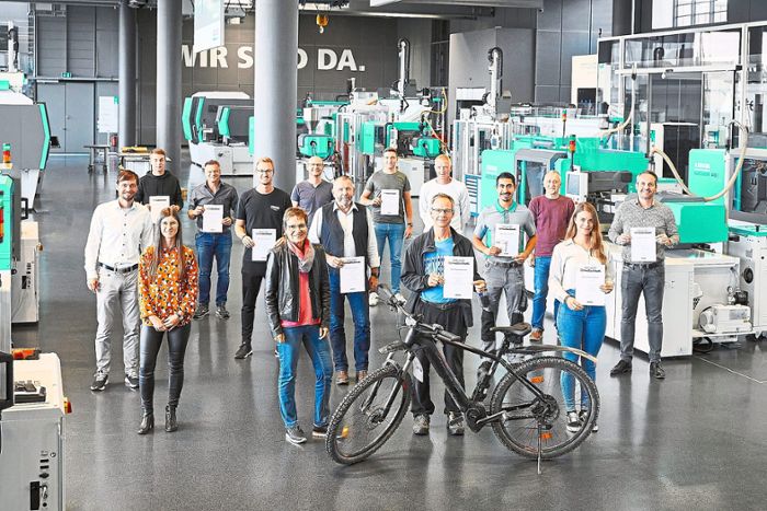 Viel frische Luft vorm Start in den Arbeitstag: Arburg in Loßburg ehrt fließige Radfahrer