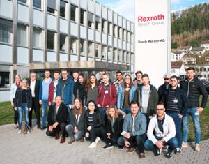 Studenten der dualen Hochschule Horb waren bei Bosch-Rexroth zu Besuch. Foto: Campus Horb Foto: Schwarzwälder Bote