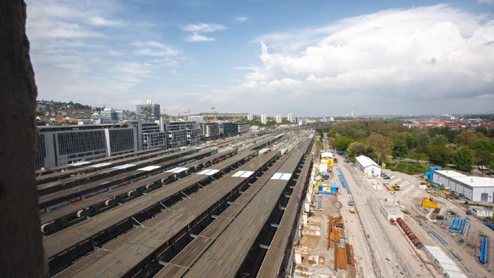 Baustellen in Stuttgart: Der Hauptbahnhof im Mai