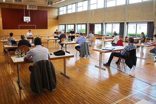 Außer zu Amtseinsetzungen fand bislang keine Gemeinderatssitzung in Villingendorf in der Turn- und Festhalle statt. Foto: Schmidt Foto: Schwarzwälder Bote