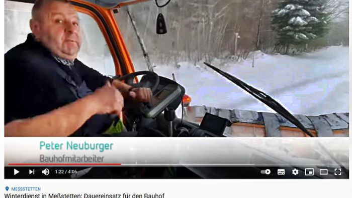 Youtube-Video vom Meßstetter Winterdienst geht viral