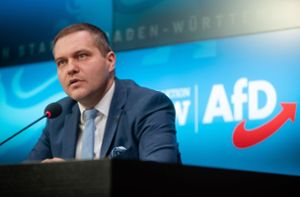Anton Baron ist Vorsitzender der AfD-Fraktion im baden-württembergischen Landtag. Foto: dpa/Christoph Schmidt