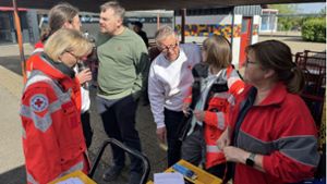 Nach dem Hochwasser in Bisingen: Rotes Kreuz verteilt Bautrockner