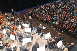 Das Abschiedskonzert des SWR-Sinfonieorchesters  vor den Kindern. Foto: Fischer Foto: Schwarzwälder-Bote