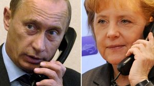 Merkel telefoniert mit Putin und Poroschenko