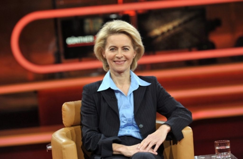 Ursula von der Leyen in der Talkshow von Günther Jauch. Foto: dpa