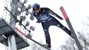 Andreas Wellinger landete beim Skifliegen in Oberstdorf nur auf dem sechsten Rang. Foto: Karl-Josef Hildenbrand/dpa
