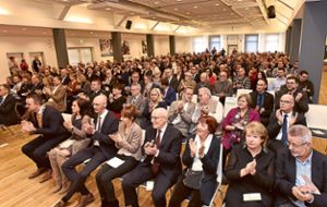 Mehr als 500  Besucher kommen zum Neujahrsempfang 2020 der Stadt Blumberg in die Stadthalle – ein  neuer Rekord.  Fotos: Sigwart Foto: Schwarzwälder Bote