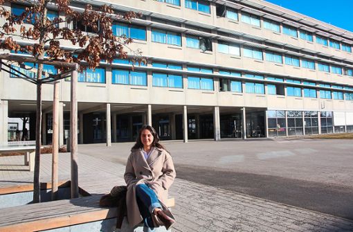 Die 21-jährige Coline Christmann fühlt sich am Gymnasium am Deutenberg wohl. Hier ist sie als Fremdsprachenassistentin für Französisch tätig. Foto: Kratt