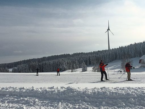 Es bestehen herrliche Wintersportbedingungen. Die Loipen, wie    im  Skistadion Schonach,  sind  gespurt. Foto: Börsig-Kienzler Foto: Schwarzwälder Bote