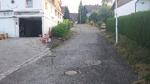 Die  Straßen- und Kanalsanierung im Roten Gässle wird wegen zu hoher Kosten verschoben. Foto: Bieberstein Foto: Schwarzwälder-Bote