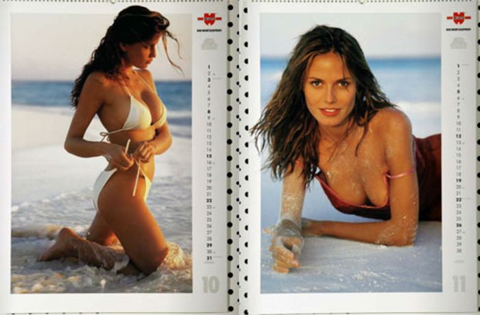 30 Jahre Würth-Modelkalender: Wo Heidi Klum die Hüllen fallen ließ