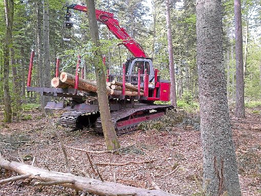 Der Forstschlepper Elliator hat eine besonders breite  Aufstandsfläche. Foto: Stock Foto: Schwarzwälder-Bote