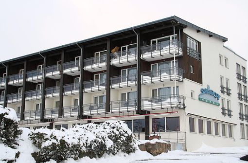 Das Schliffkopf-Hotel im Schnee. Foto: rt