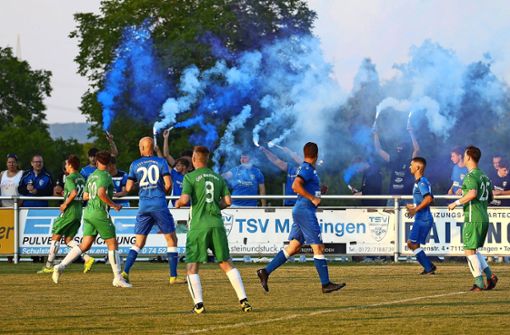 Trotz der Niederlage feierten die Fans des TSV Möttlingen ihr Team. Foto: Kraushaar