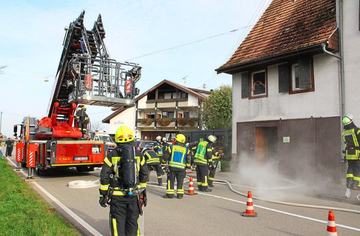 Feuerwehr probt den Ernstfall: Retter werden bei Schwanauer Herbstübung herausgefordert