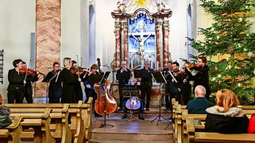 Das Kirchberg-Ensemble brillierte in der Mahlberger Schlosskirche mit barocker Tafelmusik. Foto: Decoux