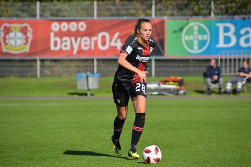 Saskia Meier im Trikot von Bayer Leverkusen - dem Fußball hat sie mittlerweile abgeschworen. Foto: Meier