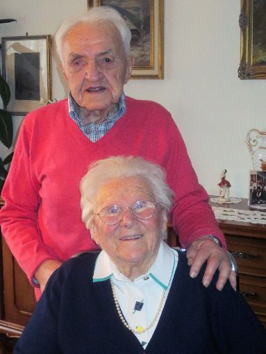 Hedwig Kaltenbach – hier zusammen mit ihrem Mann Hans – feiert heute ihren 90. Geburtstag.  Foto: Heinzmann
