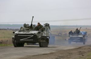 Russische Truppen auf dem Vormarsch. Foto: dpa/Alexei Alexandrov