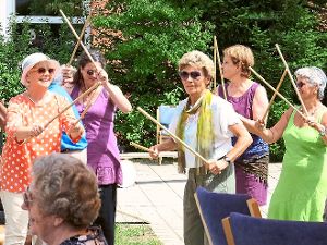 Beim Sommerfest im Park des Hauses auf dem Wimberg wurde es den Besuchern nicht langweilig.  Foto: Stocker Foto: Schwarzwälder-Bote