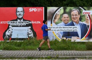 Die neuesten Umfragen sehen ein Kopf-an-Kopf-Rennen zwischen Union und SPD – die Grünen sind weiter abgerutscht. Foto: dpa/Arne Dedert