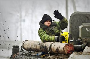Ein russischer Soldat im Einsatz an der Grenze zur Ukraine. Foto: imago/Mikhail Voskresenskiy