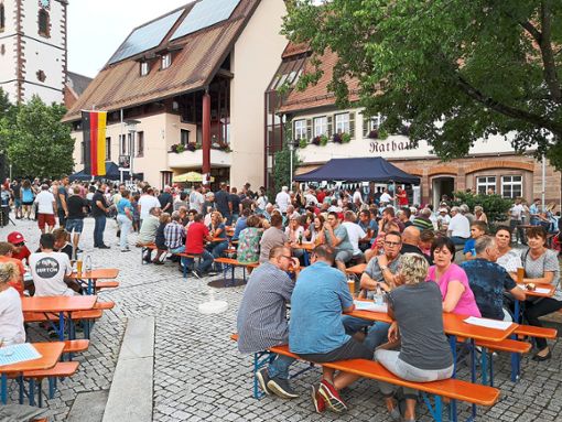 Beim Ebhauser Marktplatzfest war allerhand los. Foto: Gemeinde Ebhausen Foto: Schwarzwälder Bote