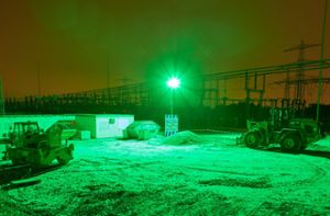 Wie auf diesem Foto leuchtet es an der Autobahnbaustelle in Grün. (Symbolfoto) Foto: BauWatch