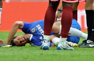 Michael Ballack hatte sich im Spiel gegen Portsmouth verletzt. Foto: dpa