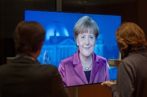 Bei ihrer Neujahrsanspache lässt Bundeskanzlerin Angela Merkel die großen Ereignisse des abgelaufenen Jahres Revue passieren.  Foto: dpa
