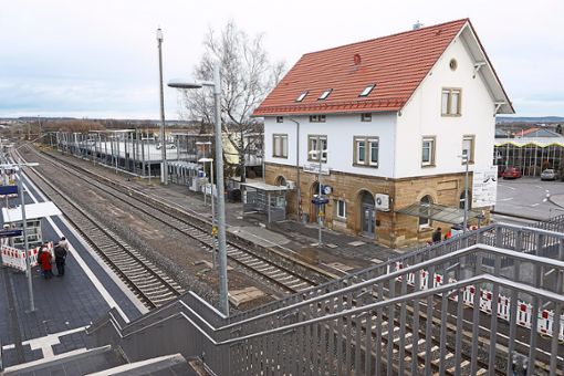 Der Bahnhof in Bondorf: Um den Anschluss nicht zu verpassen, steigen einige Eutinger lieber gleich dort ein. Foto: Lück