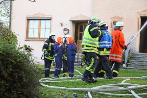 Bei der Feuerwehr-Hauptübung in Nordstetten gab es geplante und ungeplante Herausforderungen zu bewältigen. Foto: Tischbein