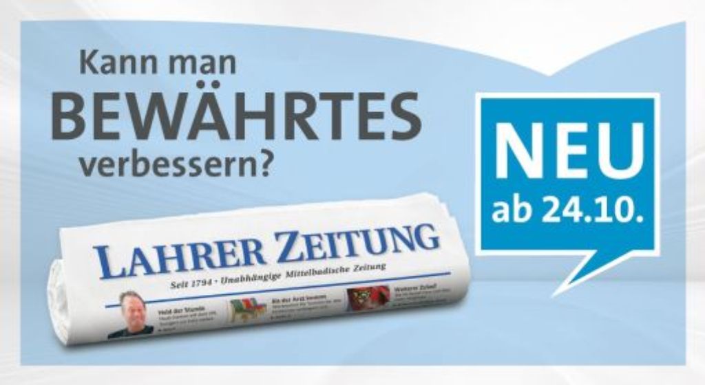 Die Lahrer Zeitung im neuen Design. Foto: Lahrer Zeitung