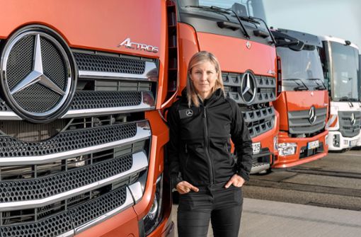 Die nächsten Jahre dürften für Karin Radström nicht einfach werden. Denn die Lkw-Hersteller müssen auf Druck der EU  im Eiltempo  Elektrotrucks entwickeln. Foto: Daimler Truck AG