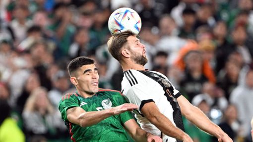 Die deutsche Fußball-Nationalmannschaft erreichte gegen Mexiko ein 2:2-Unentschieden. Foto: dpa/Federico Gambarini
